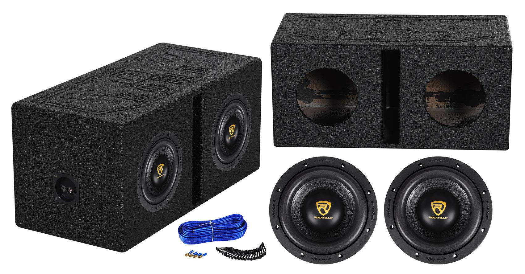 Amazon.com: Rockville W8K9D2 Bundle: (2) 8